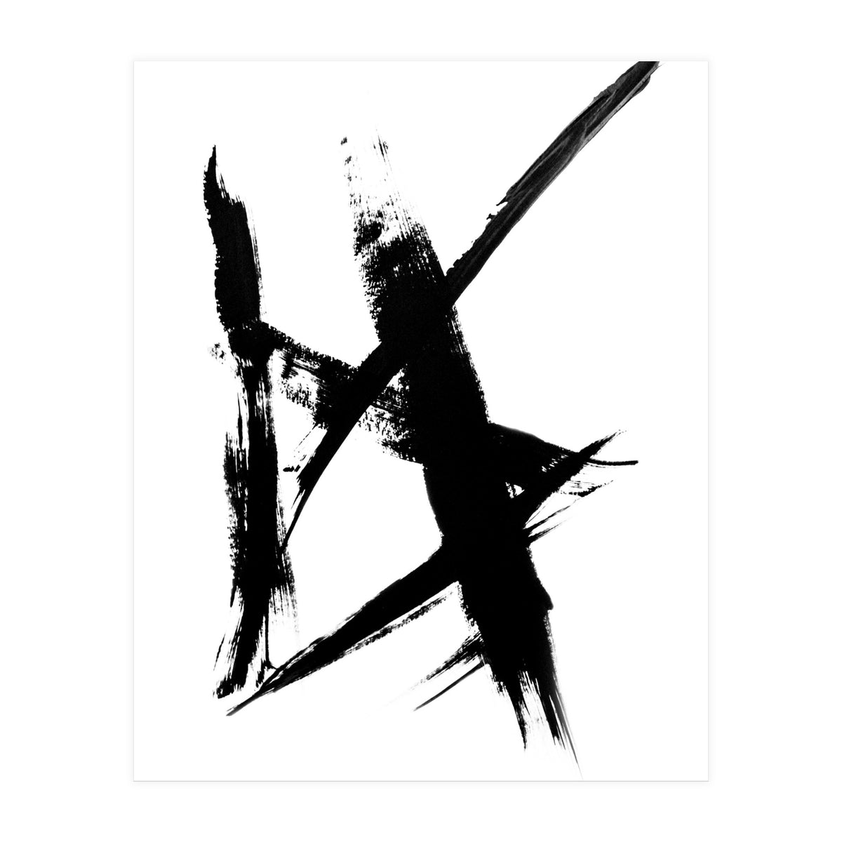 Abstract Brushstroke Print (Print Only)