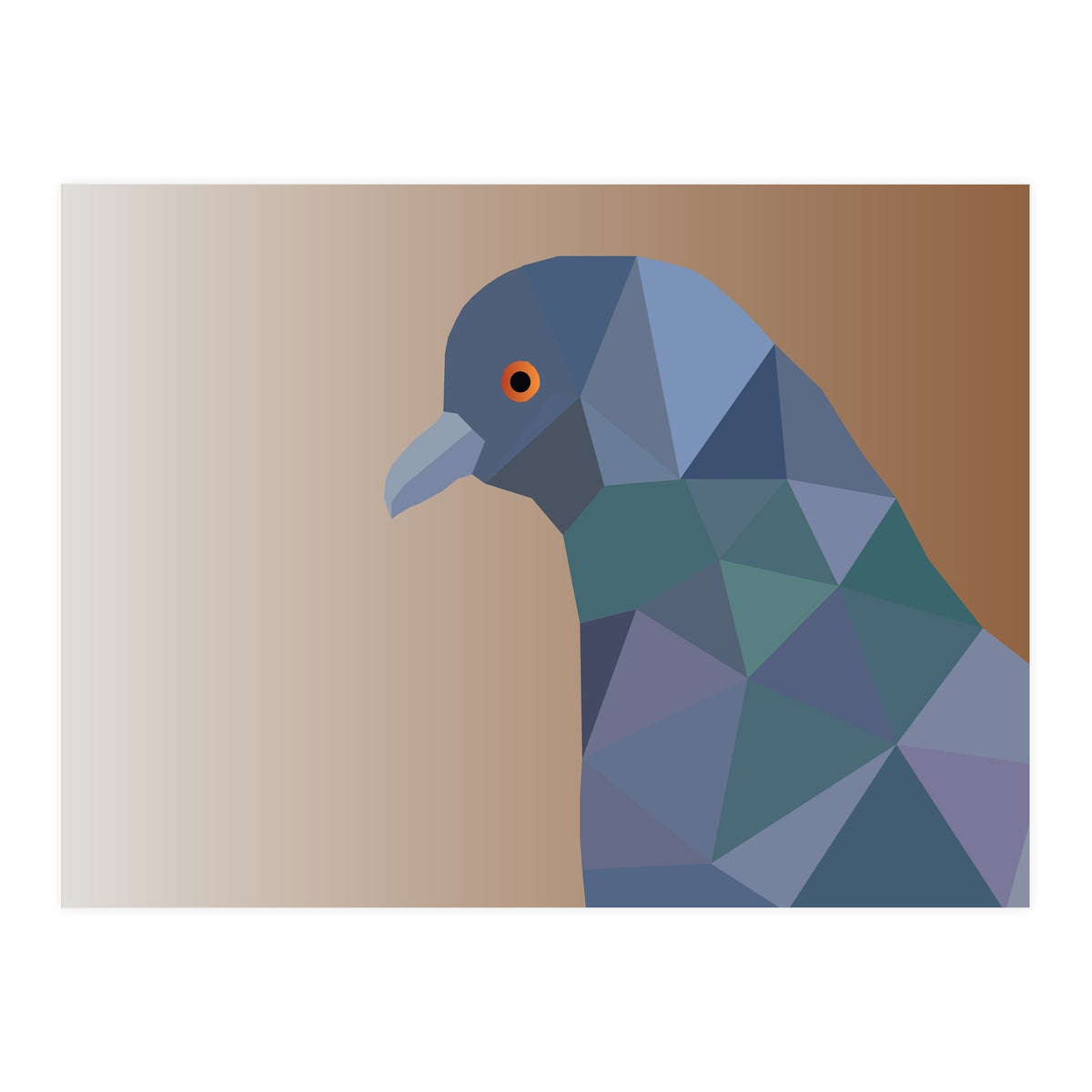 Pigeon Low Poly Art  (Print Only)