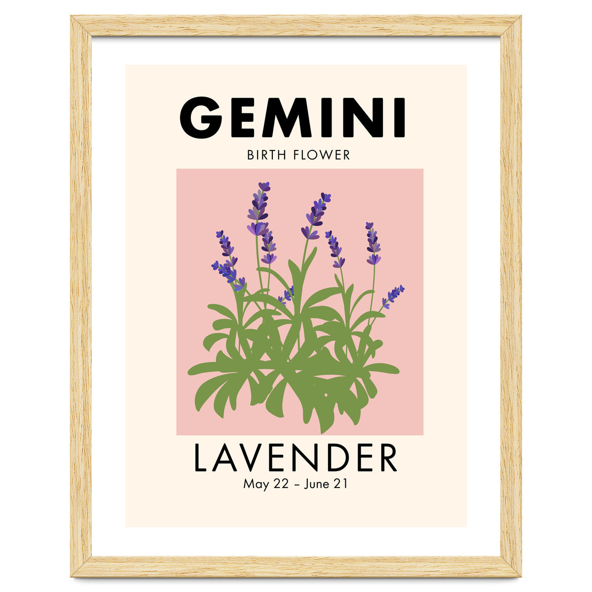 Gemini Birth Flower Lavender