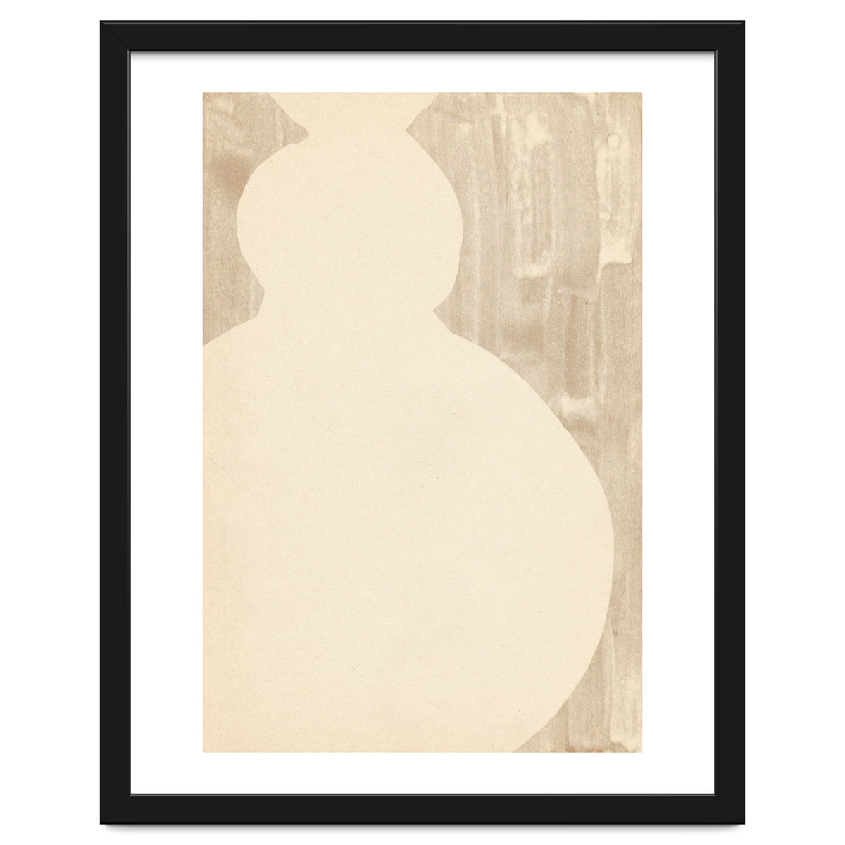 Cream tone vase silhouette