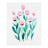 Simple pink flowers (Print Only) thumbnail