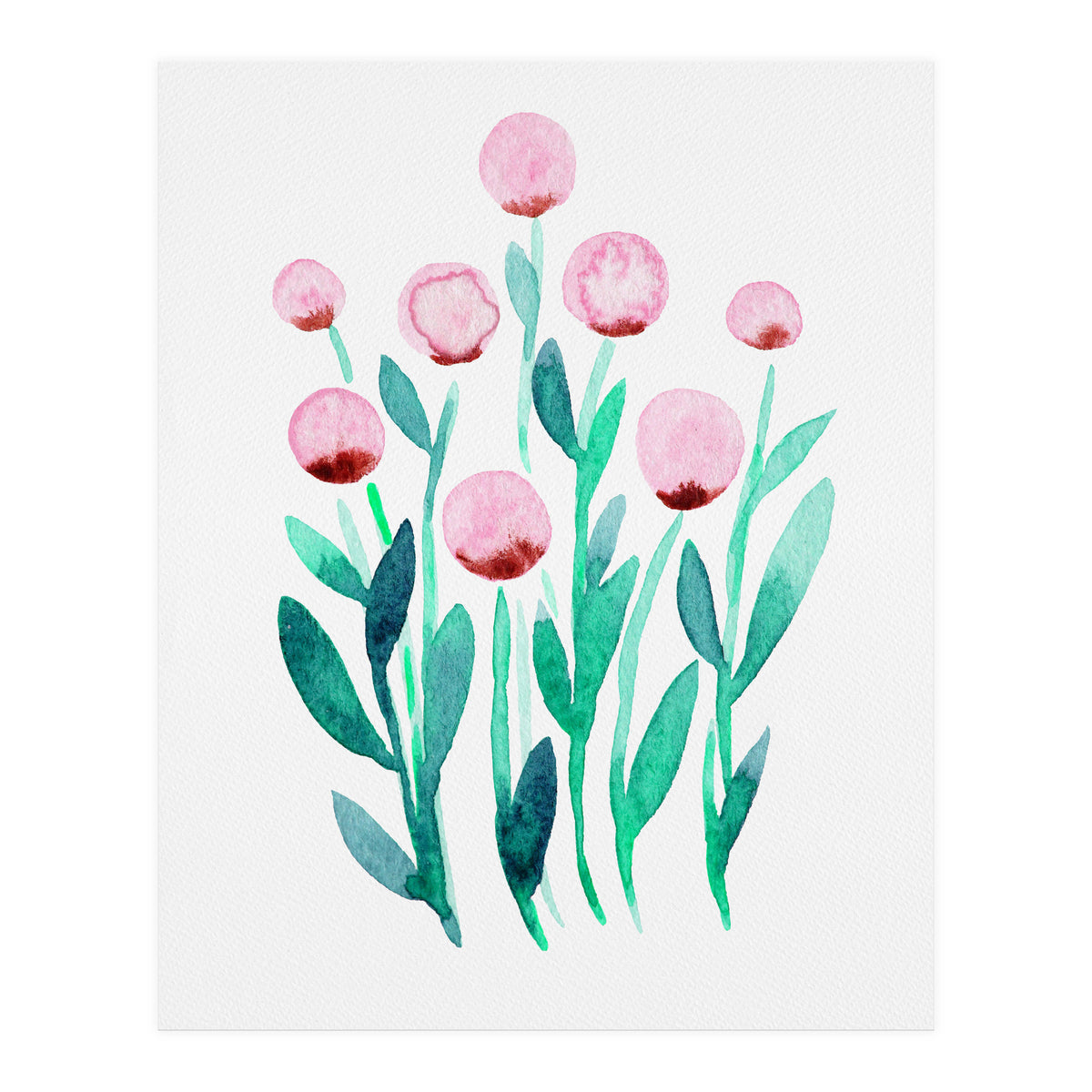 Simple pink flowers (Print Only)