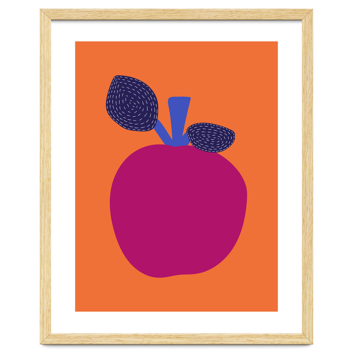 Fuchsia Apple Art