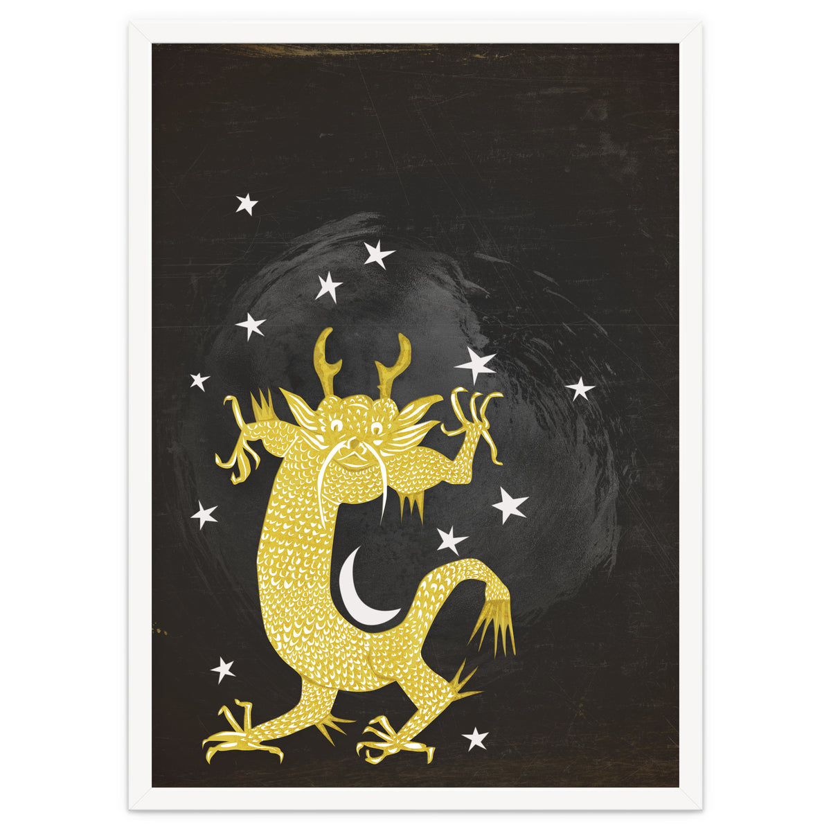 Vintage Cosmos: Golden Dragon