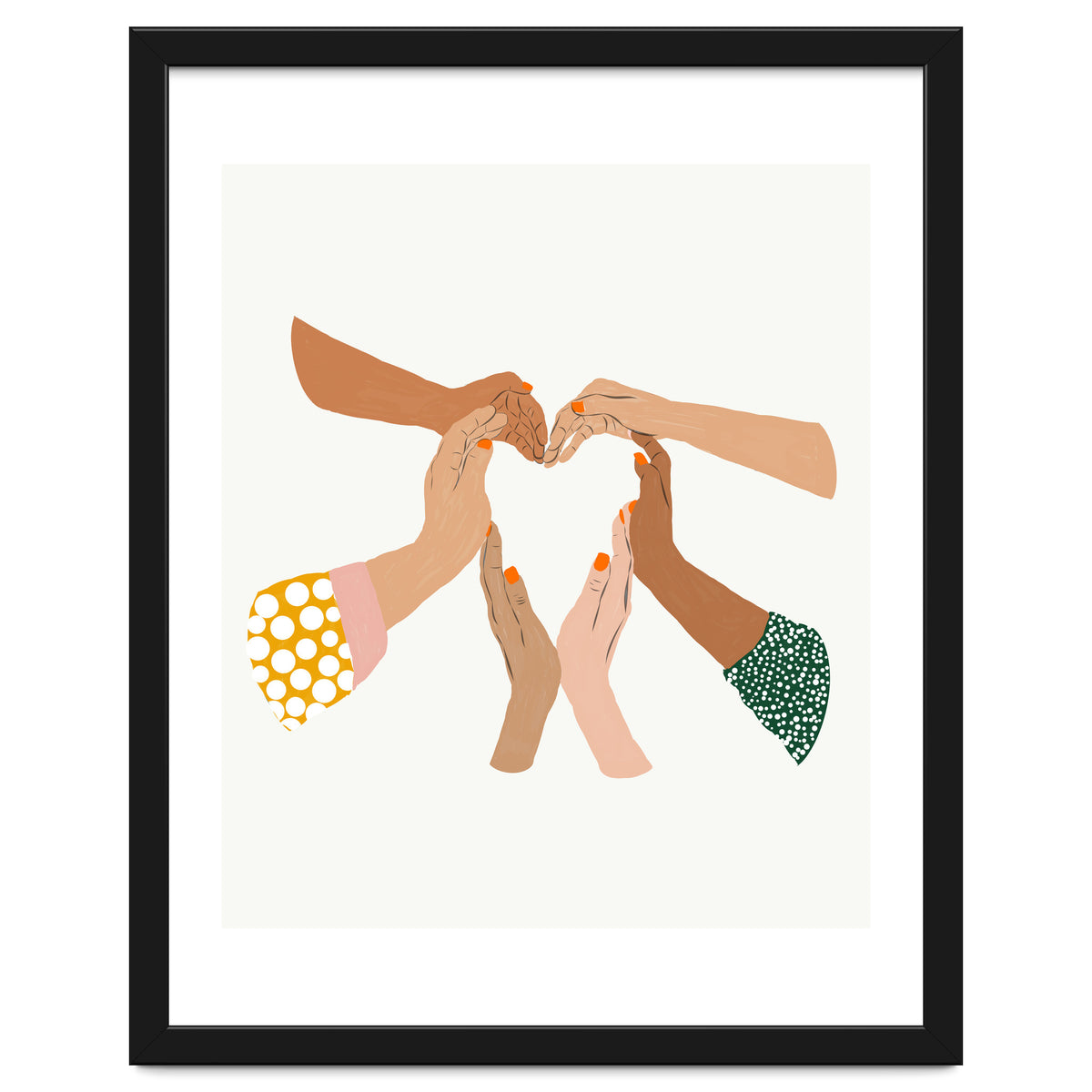 Indiscrimination | Anti-Racism Painting | Unity Illustration | Women Empowerment Growth Mindset