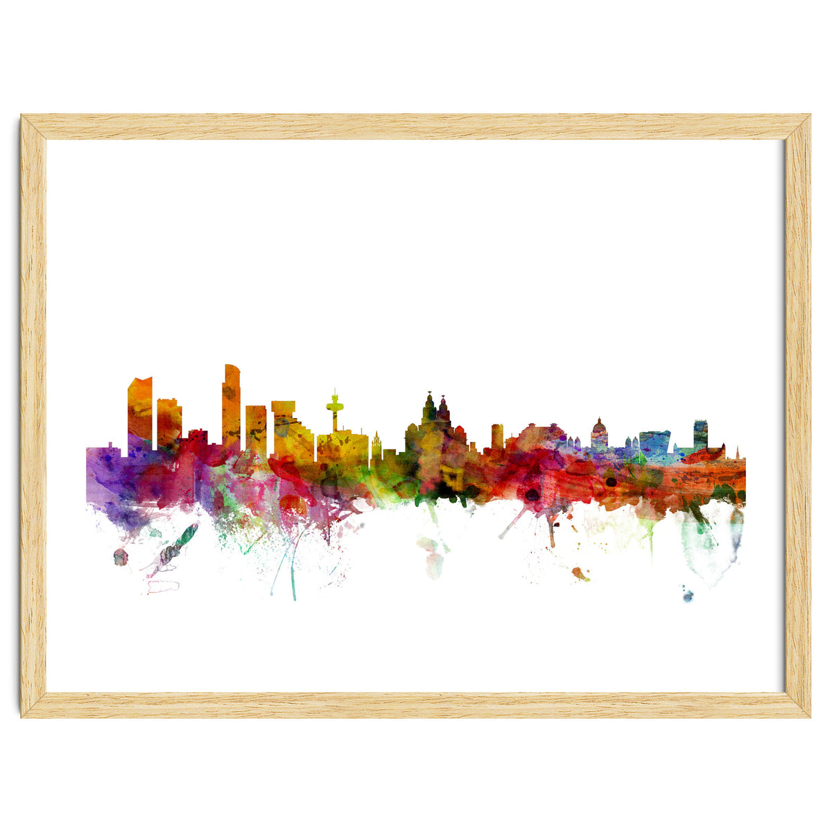 Liverpool England Skyline