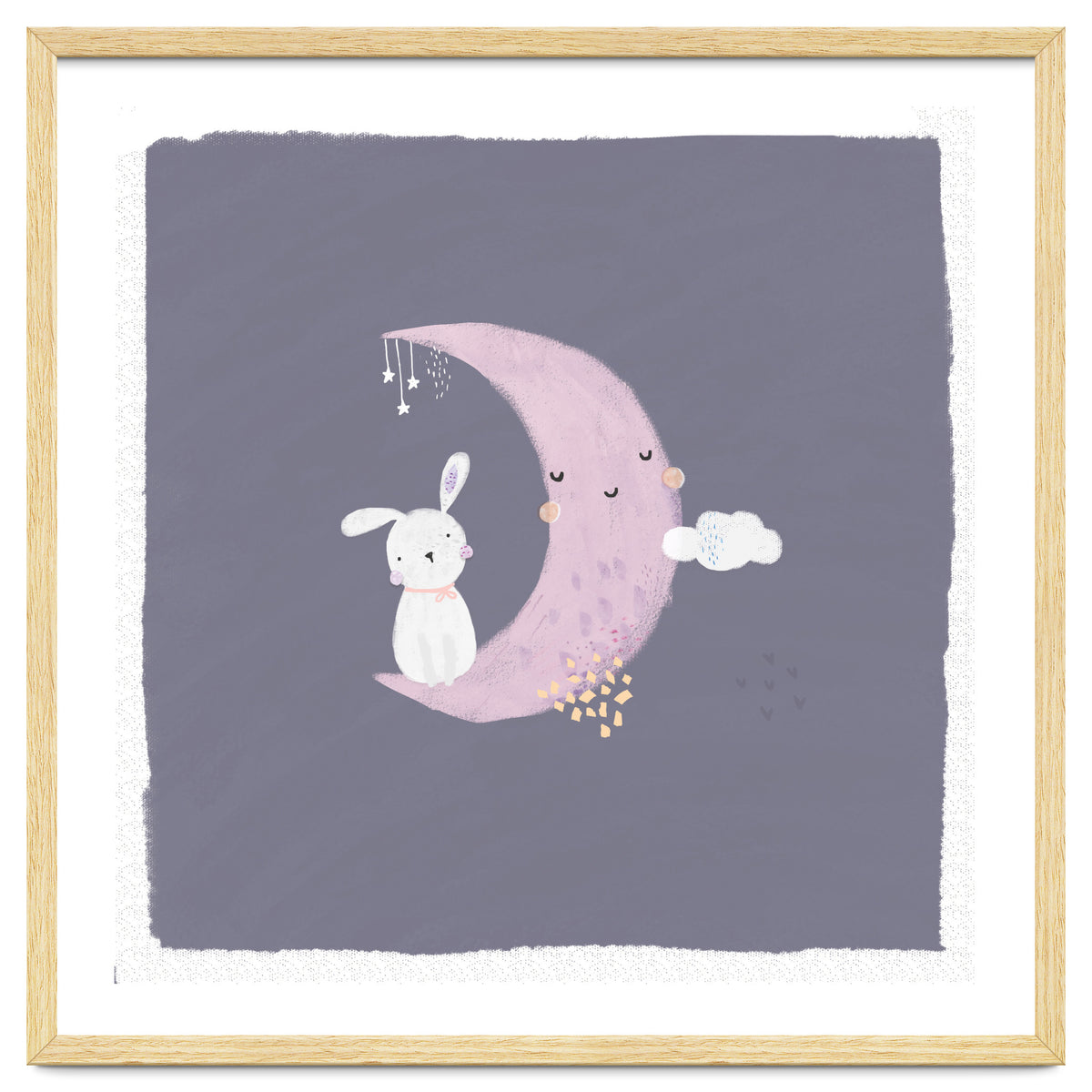 Baby Bunny And Moon