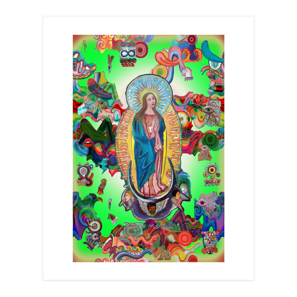 Virgen Y Graffiti 25 (Print Only)