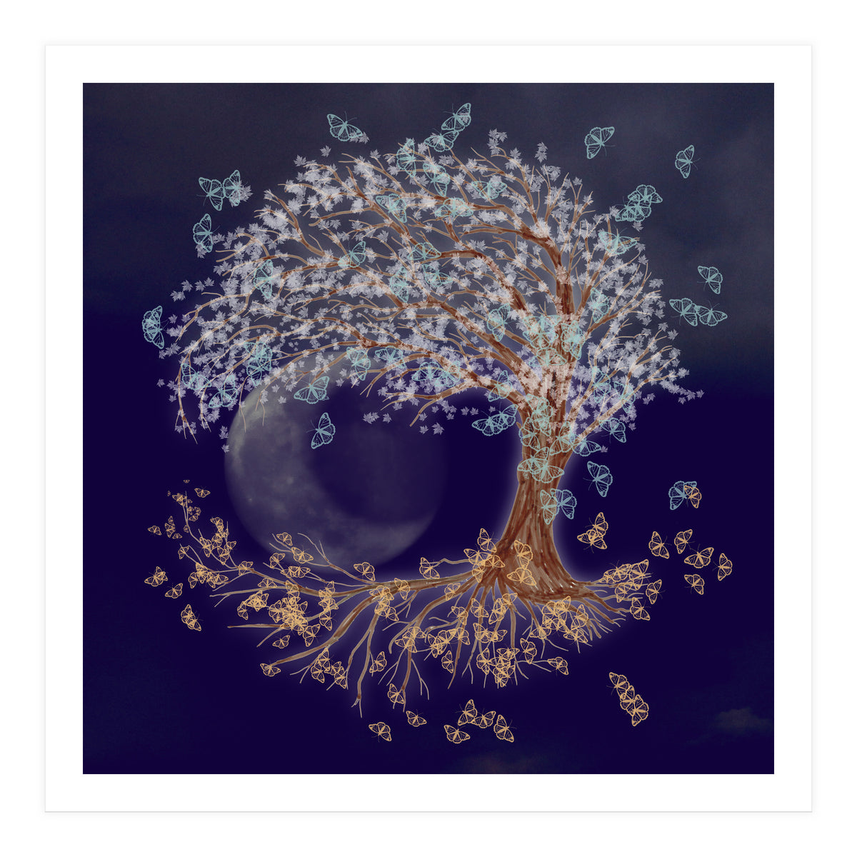 Tree of life in the night (Print Only)