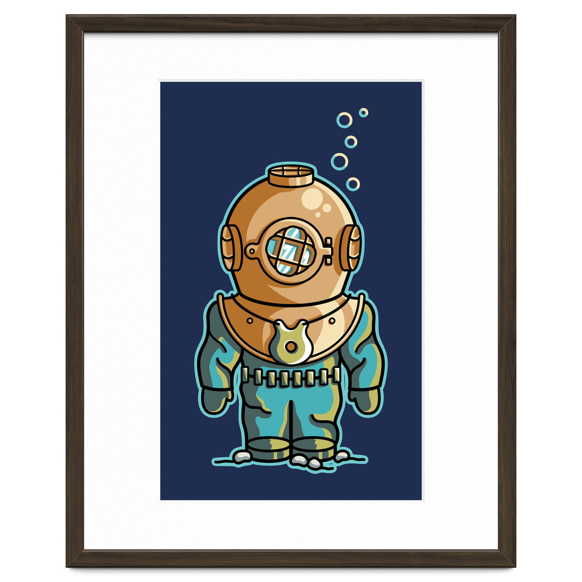 Cute Deep Sea Diver