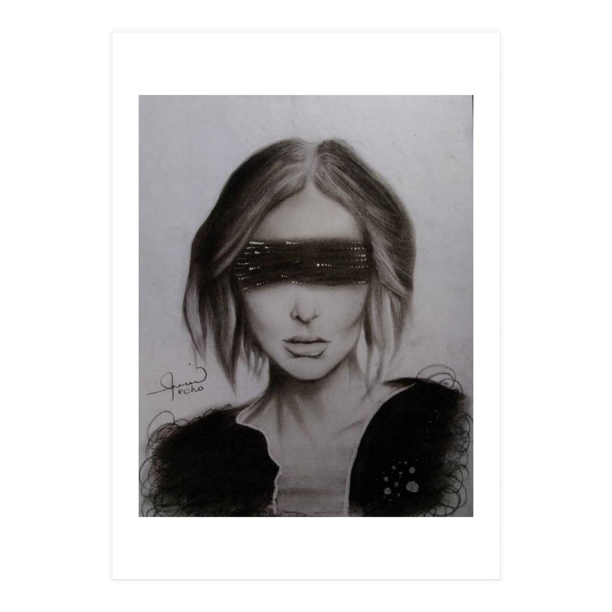 Blindfold Women Art (Print Only)