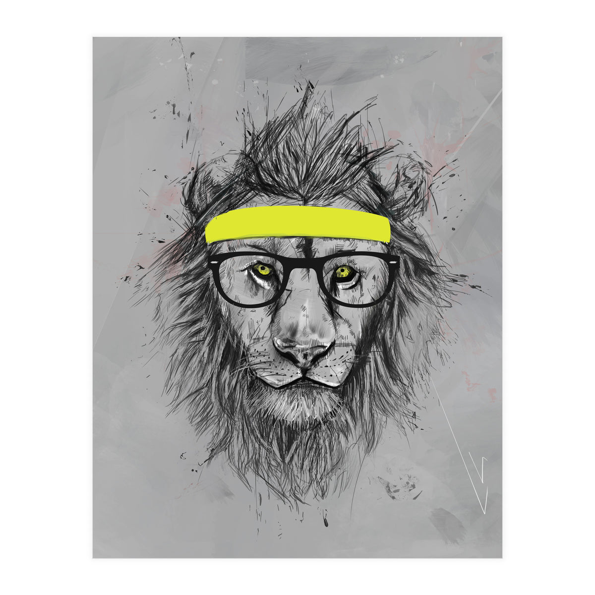 Hipster Lion (Print Only)