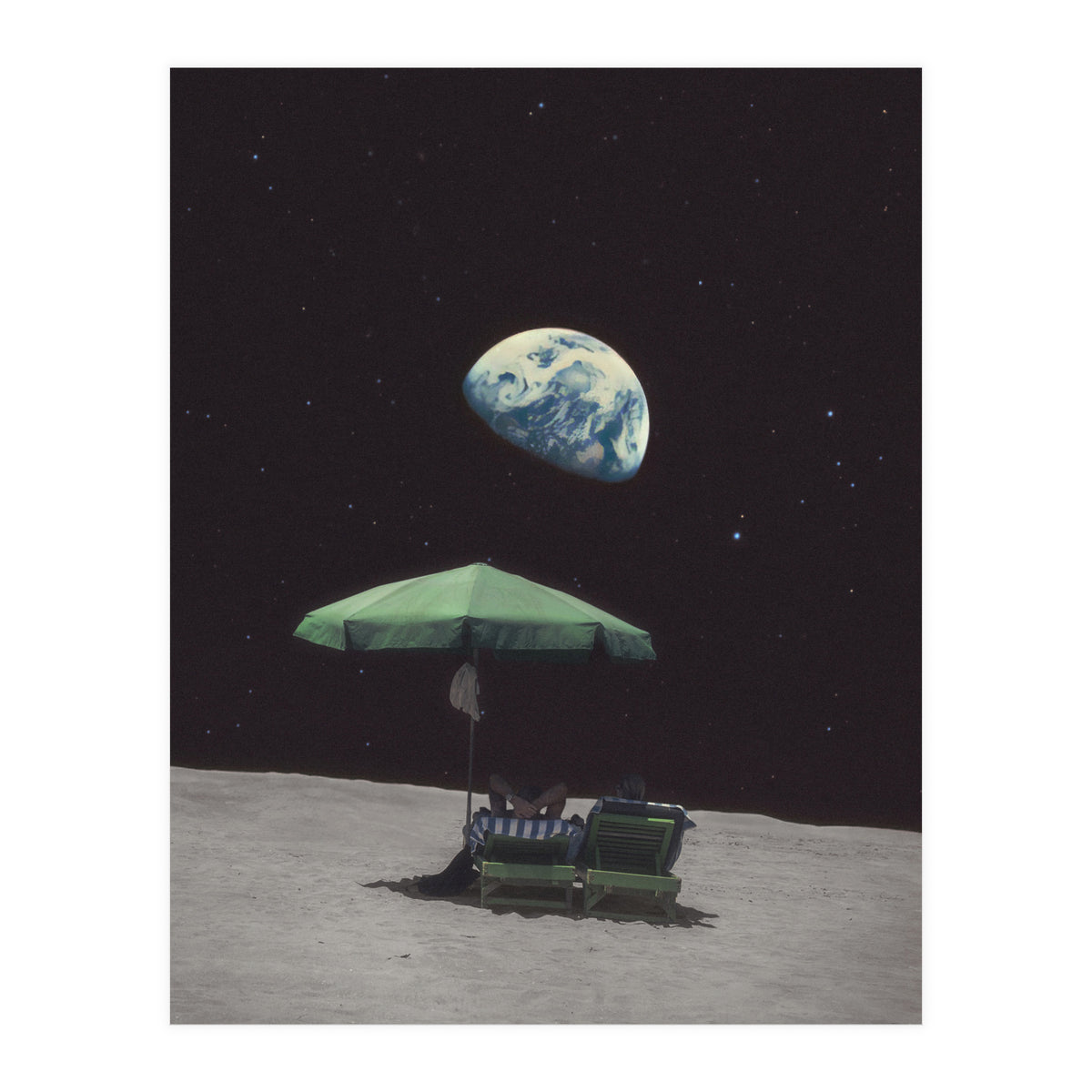 She said she loves the moon (Print Only)