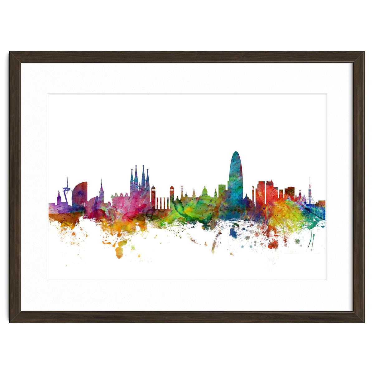 Barcelona Spain Skyline