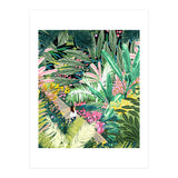 Bohemian Jungle, Tropical Botanical Nature Illustration, Forest Solo Travel Plants Painting (Print Only) thumbnail