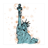 Close view of the Statue of Liberty Sketch (Print Only) thumbnail