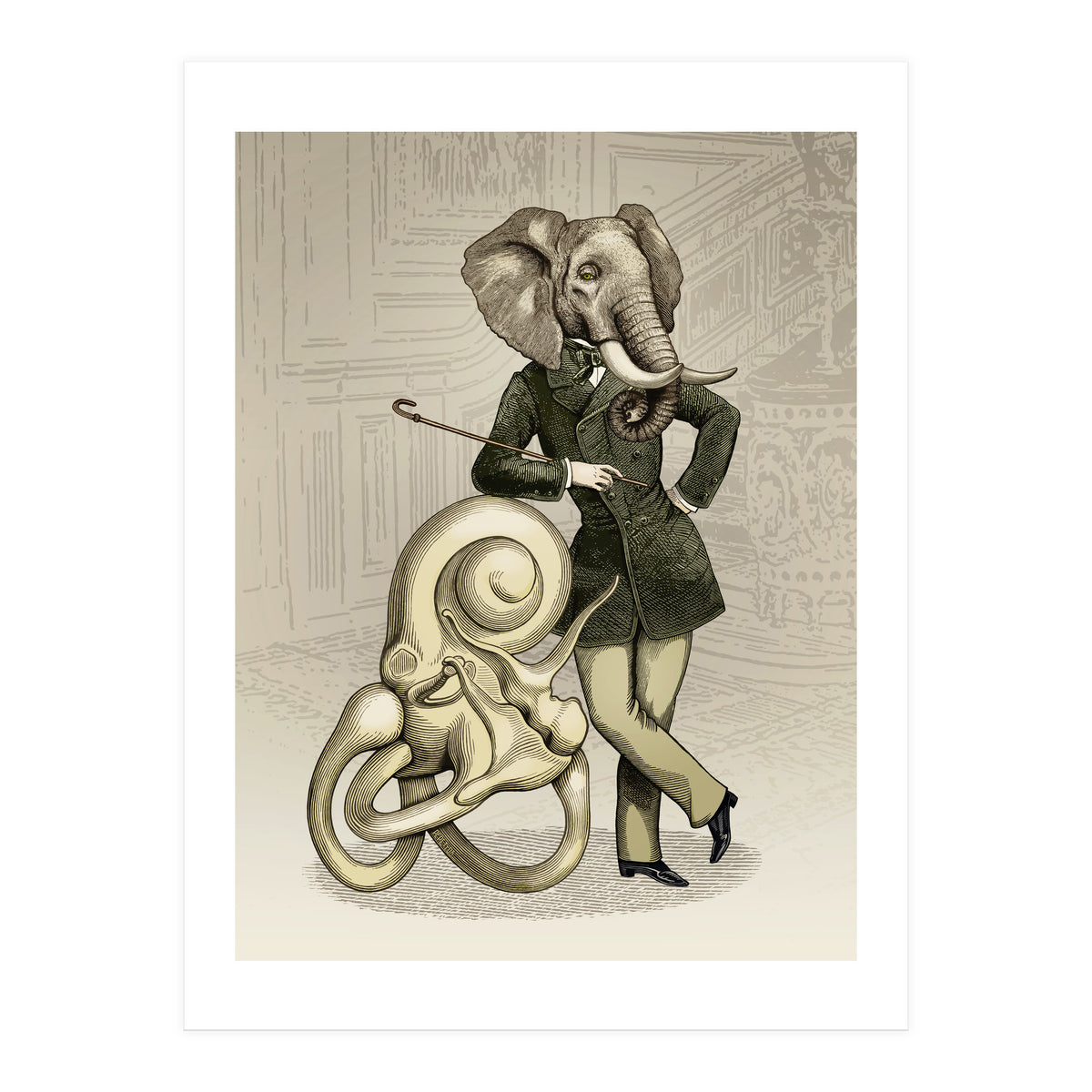 Eustachius the sculptor (Print Only)