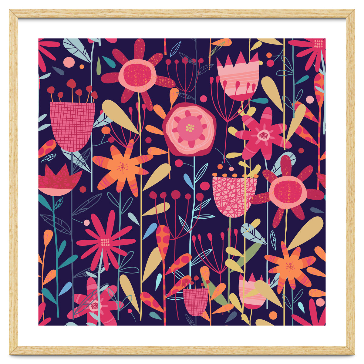 Wild Weeds And Flowers Dark