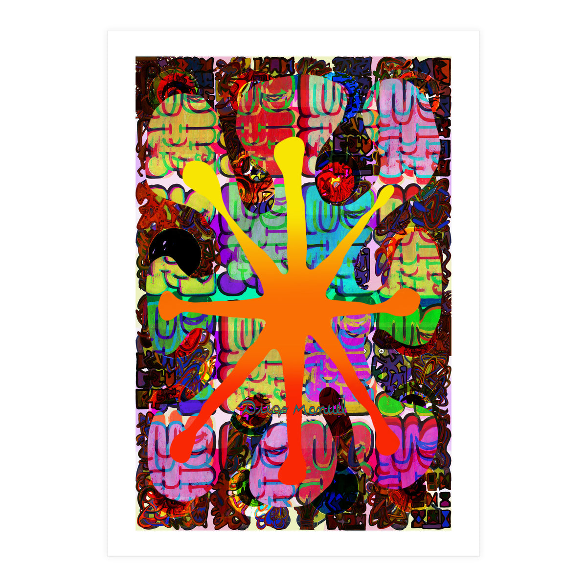 Fuego Y Graffiti 68 (Print Only)