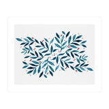 Teal Branches And Dots (Print Only) thumbnail