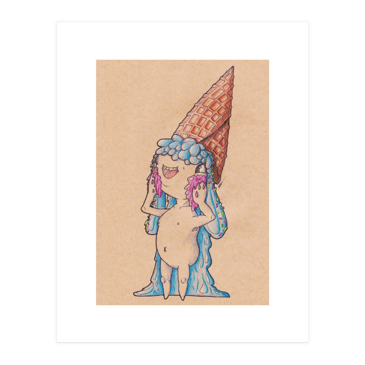 Ice Cream Gluttony (Print Only)