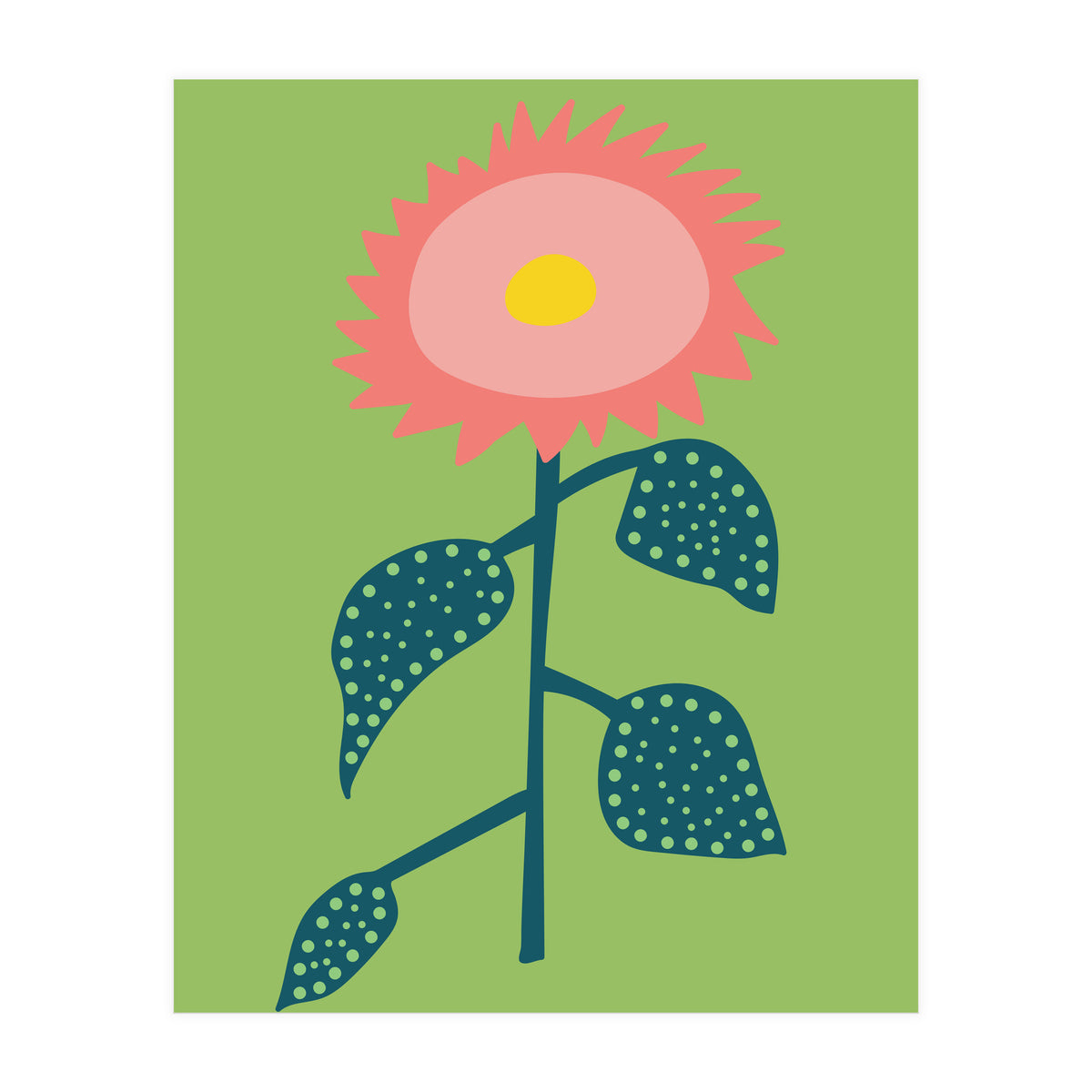 Abstract Sunflower Art (Print Only)