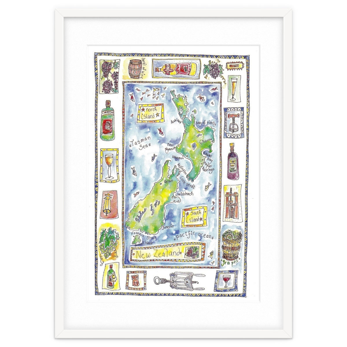 A wine map of New Zealand