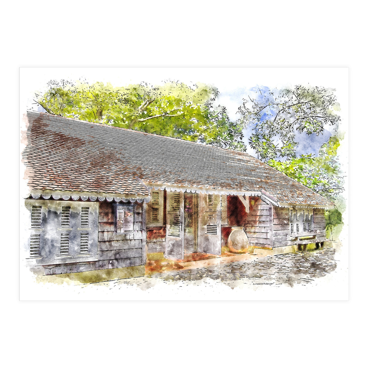 Caribbean Homestead (Print Only)