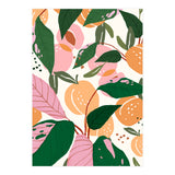 The Peach Garden , Vintage Botanical Tropical Jungle, Fruits Plants Pastel Summer Forest (Print Only) thumbnail