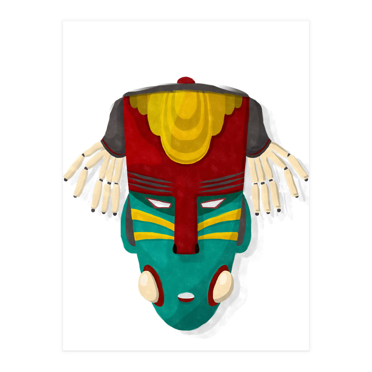 Tribal Mask 10 (Print Only)