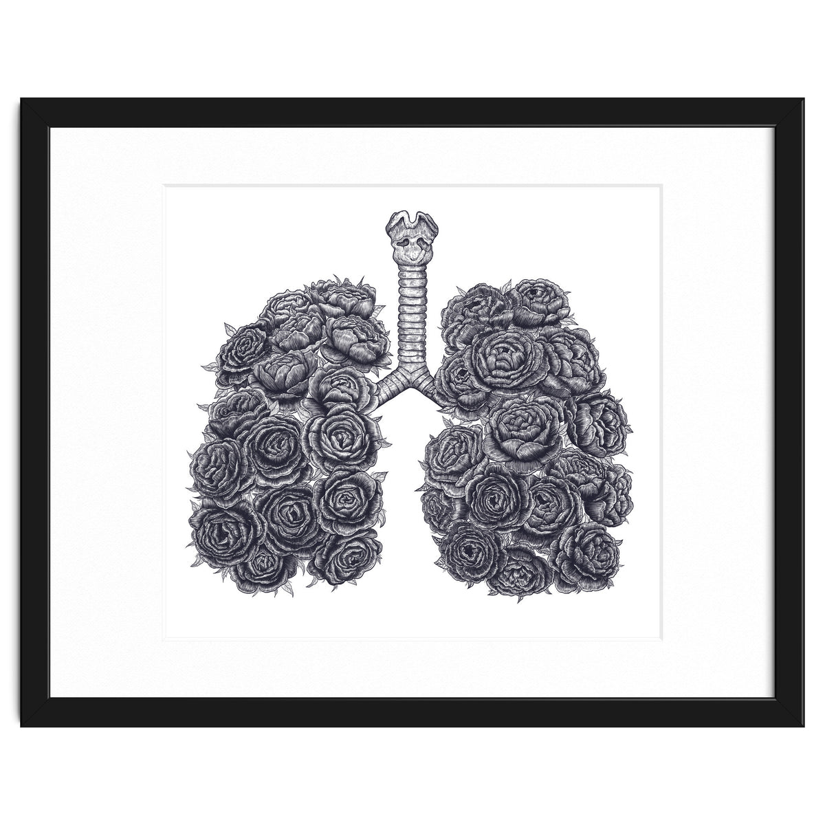 Lungs With Peonies