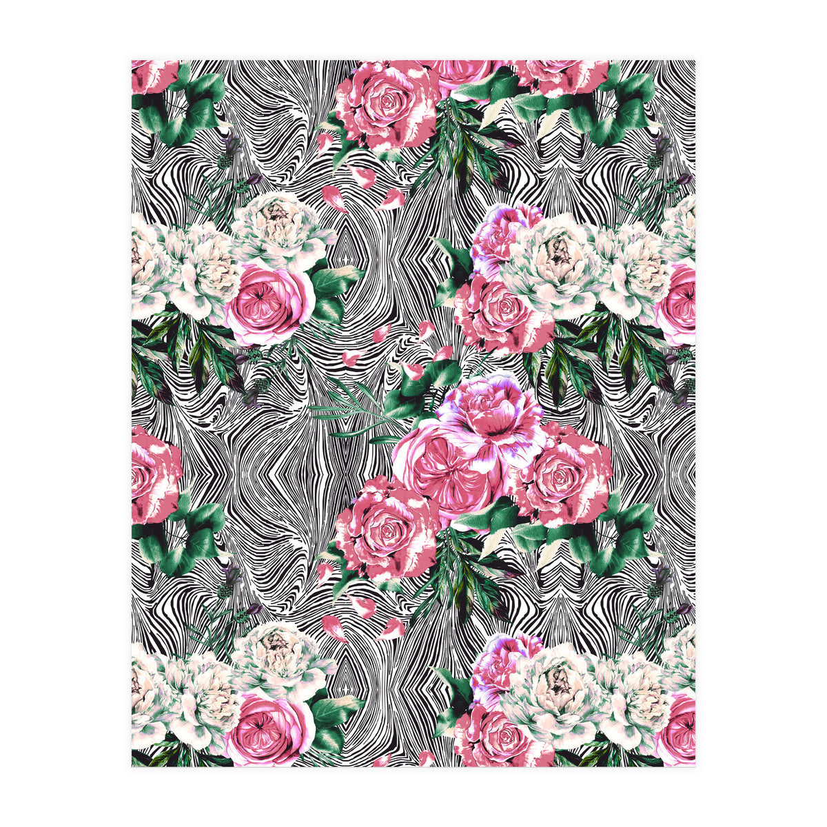 Flowery on linear mosaic (Print Only)