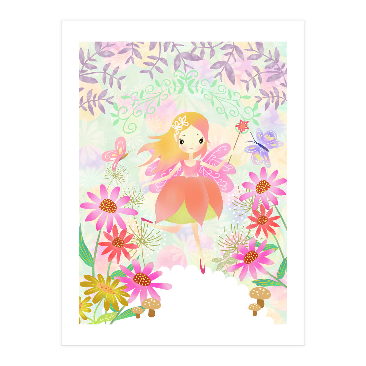 Fairy in the Garden (Print Only)