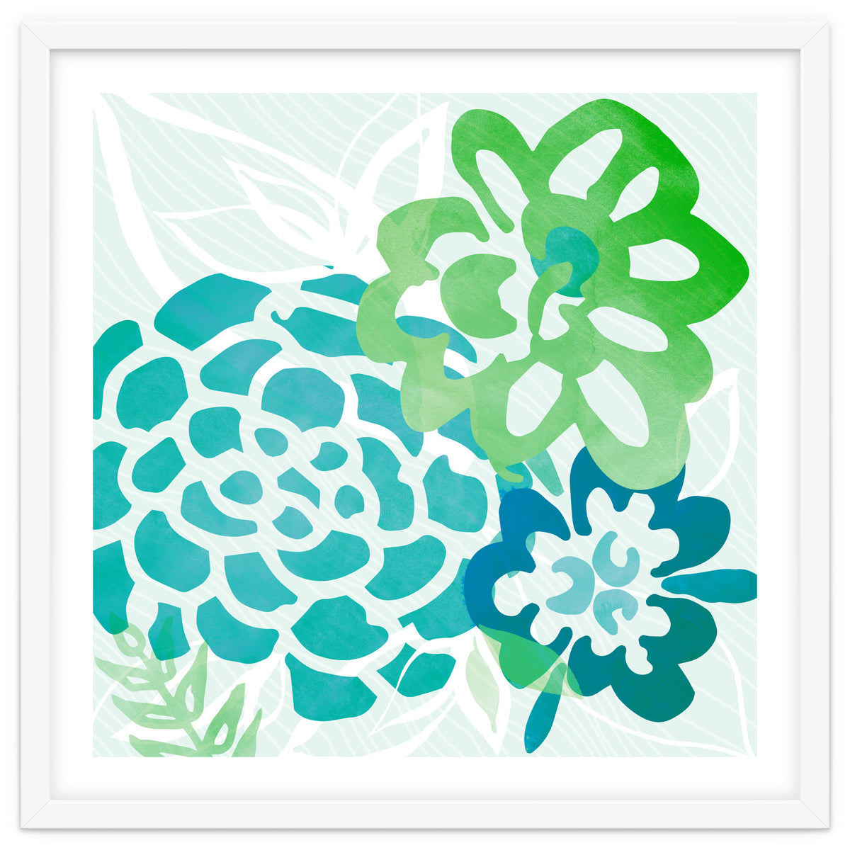 Abstract Coastal Floral