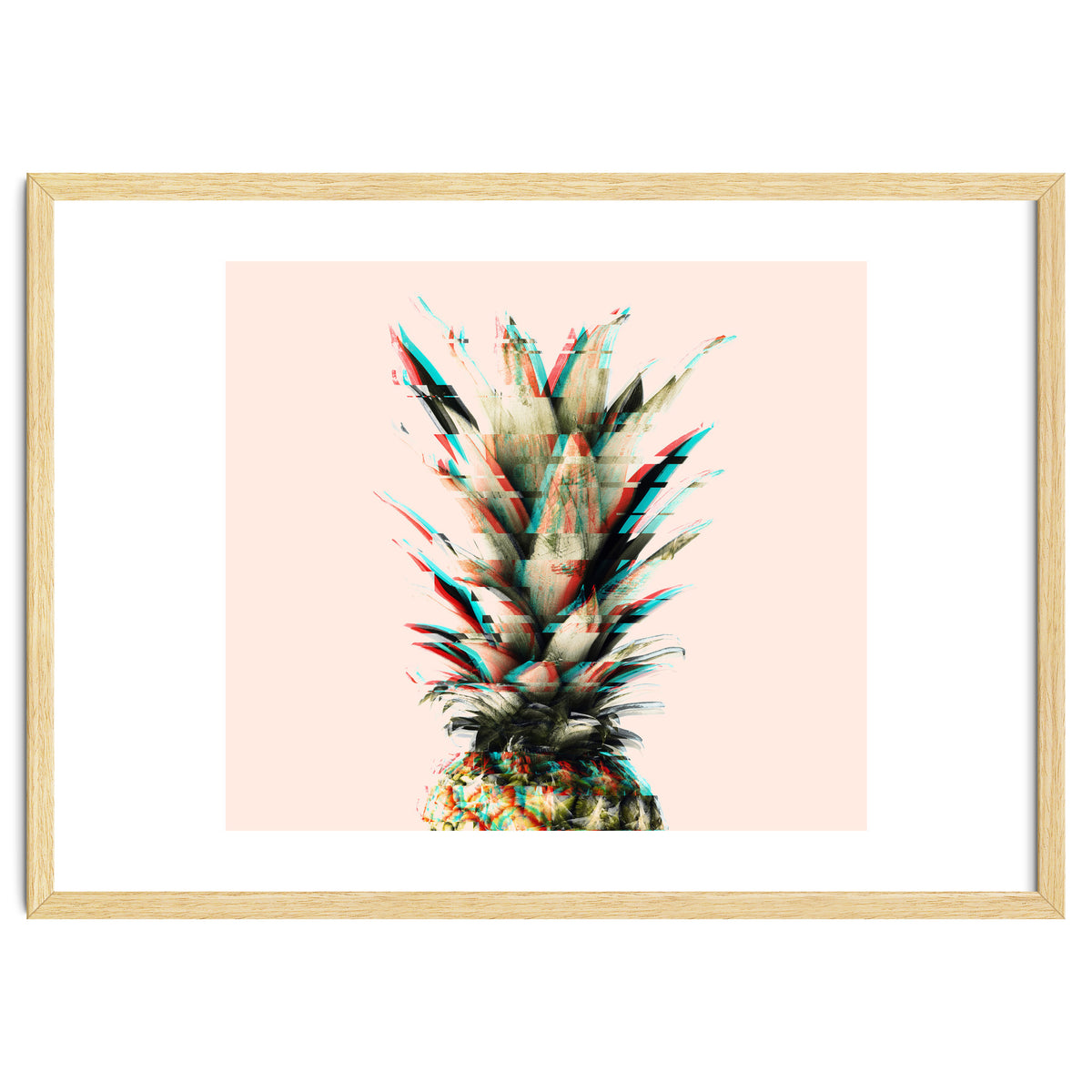 Glitch pineapple pink