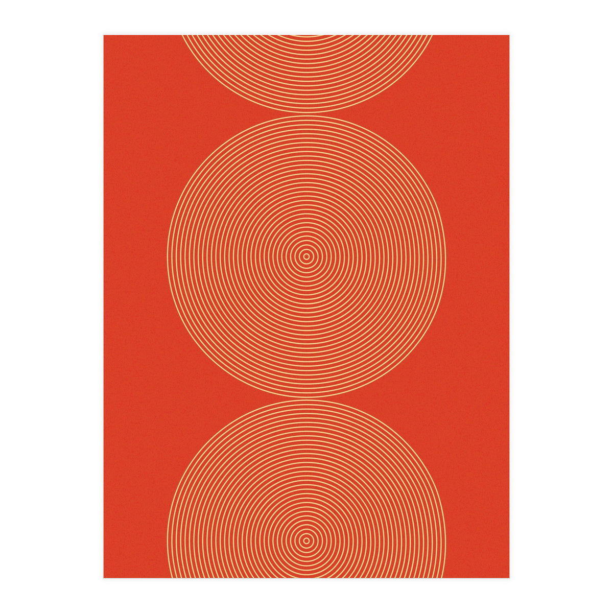 Radial Mid Century Geometric Art (Print Only)