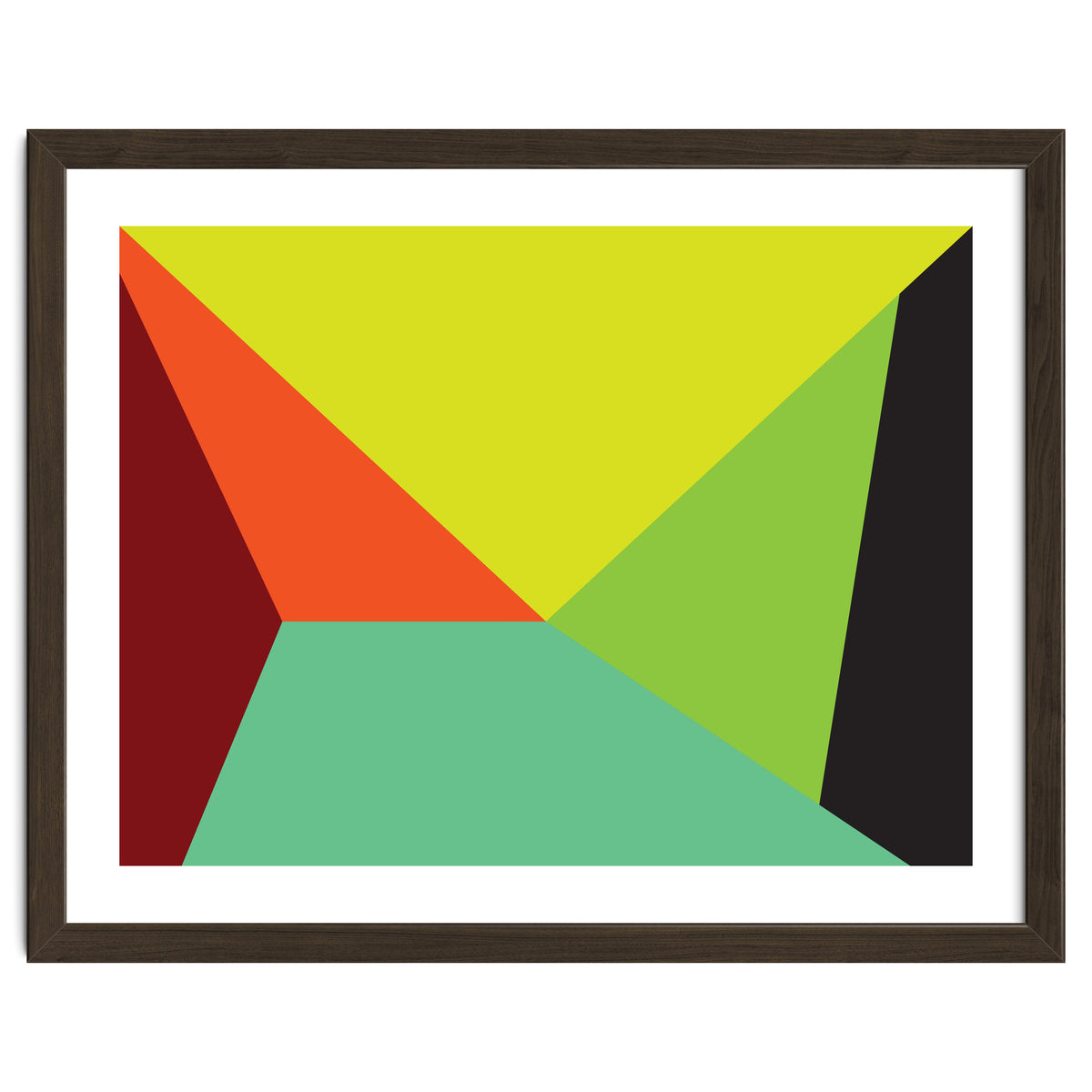 Geometric Shapes No. 31 -  yellow, orange & green