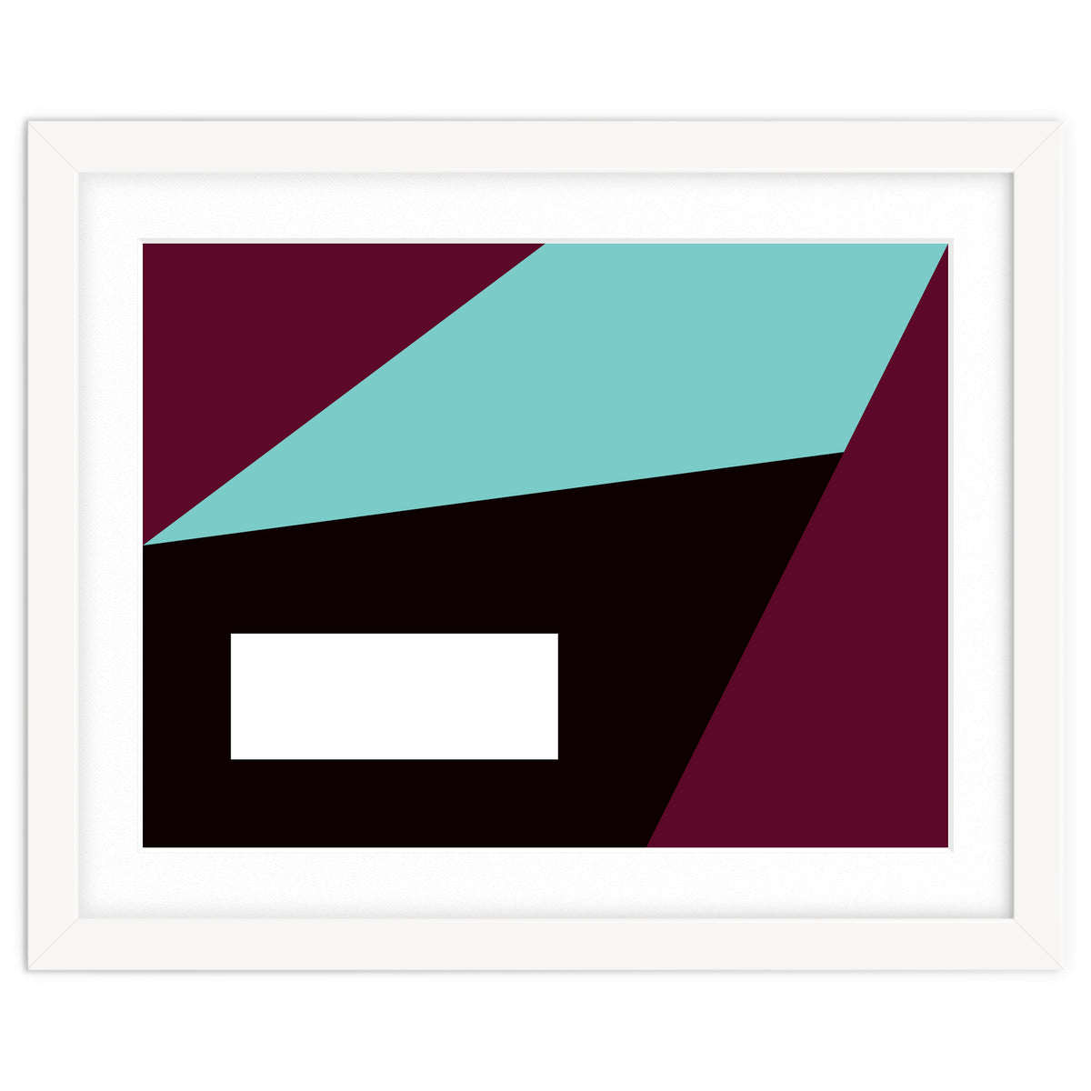 Geometric Shapes No. 84 - purple & turquoise