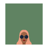 Lady with pink hair (Print Only) thumbnail