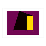 Geometric Shapes No. 55 - purple & yellow (Print Only) thumbnail