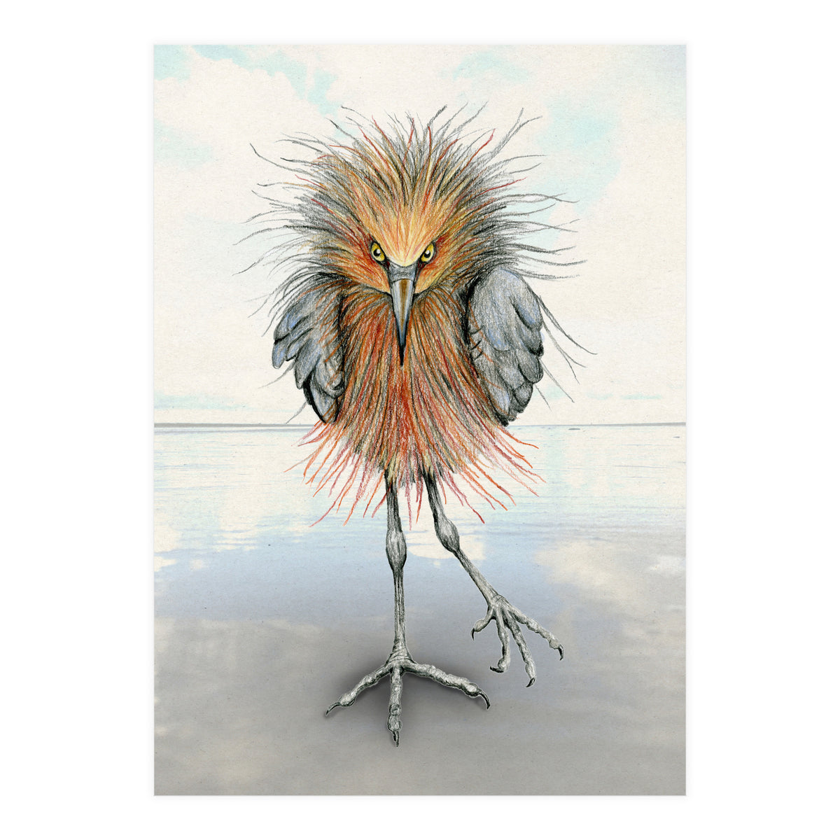 Reddish Egret (Print Only)