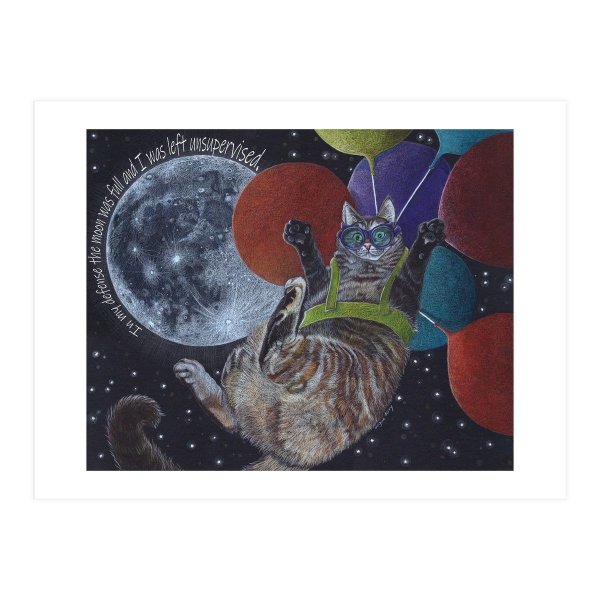 Balloon Cat (Print Only)