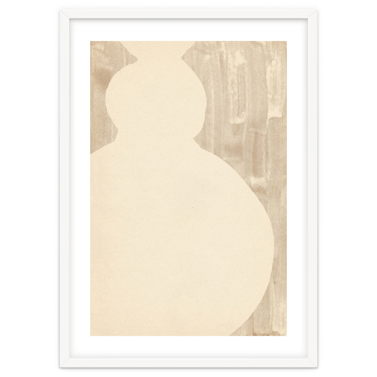 Cream tone vase silhouette