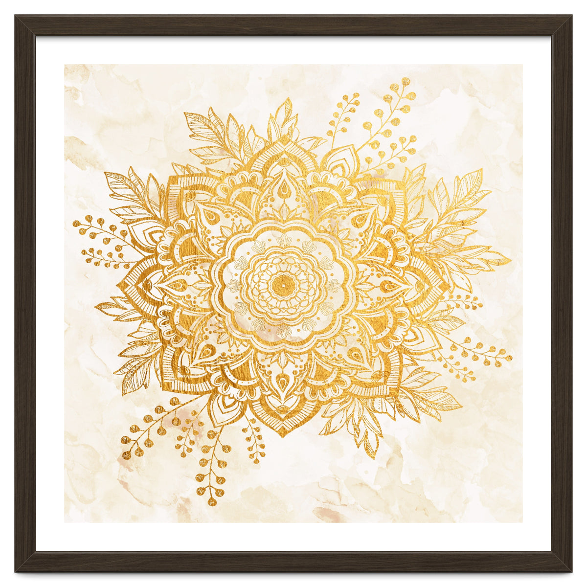 Queen Starring of Mandala-Gold Sunflower II