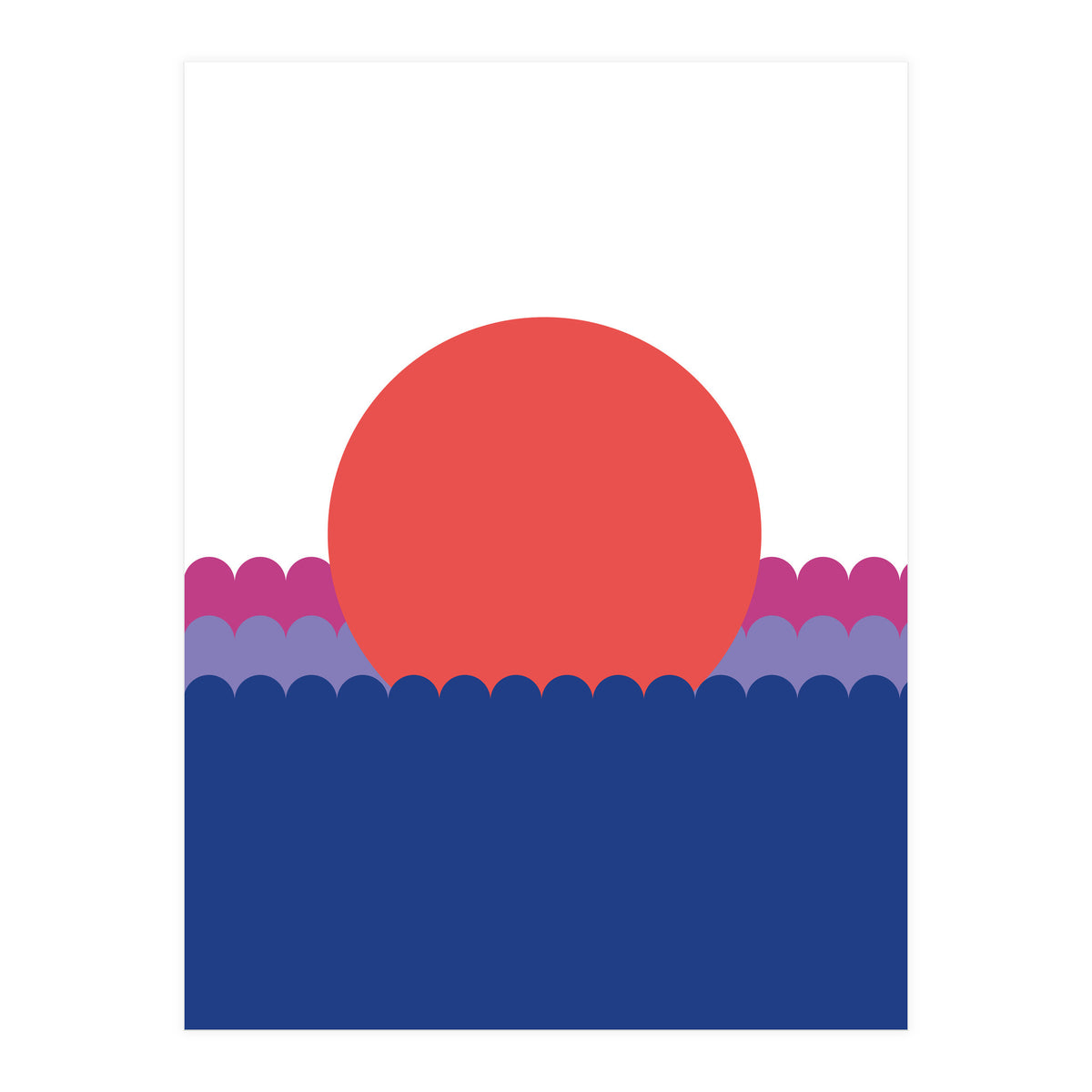 Sunset1 Rgb  White (Print Only)