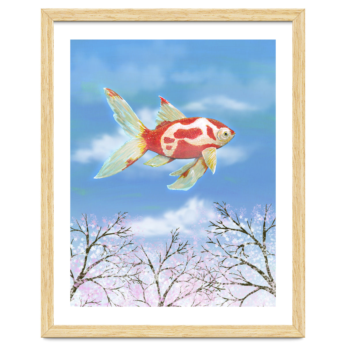 Flying goldfish