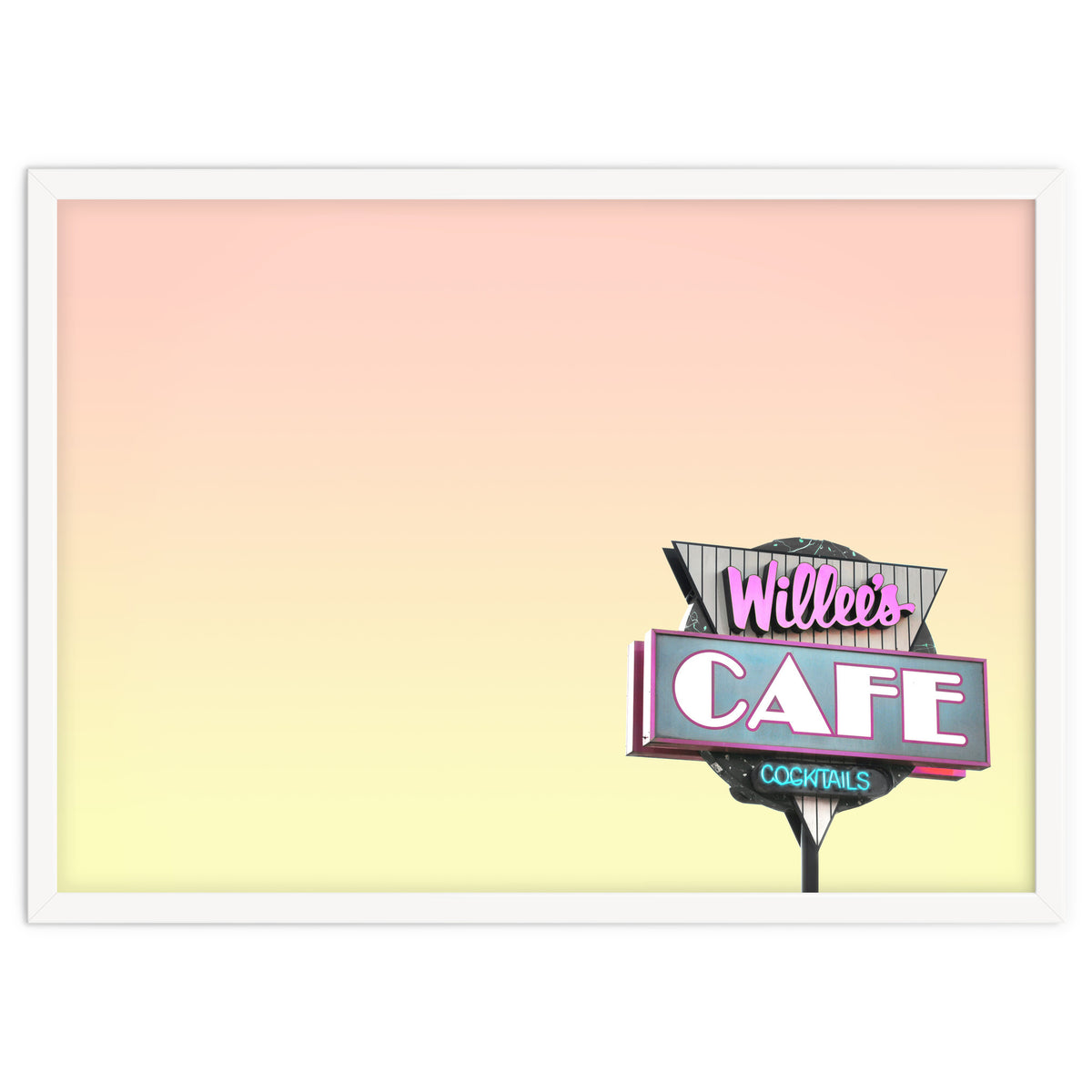 Willees Cafe and Cocktails Neon Sign