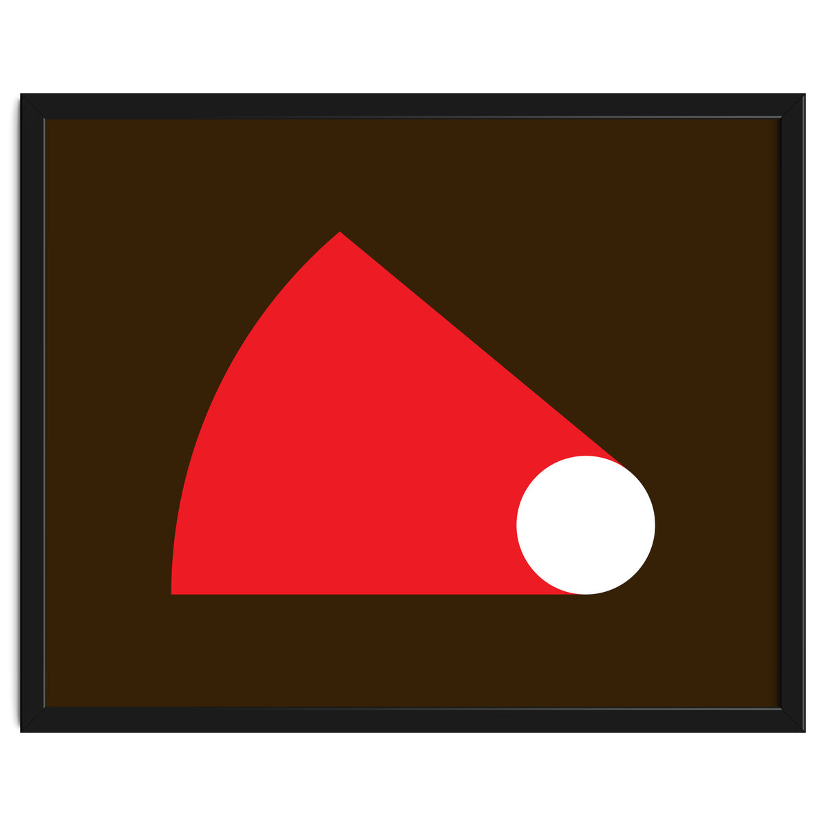 Geometric Shapes No. 51 - red & brown