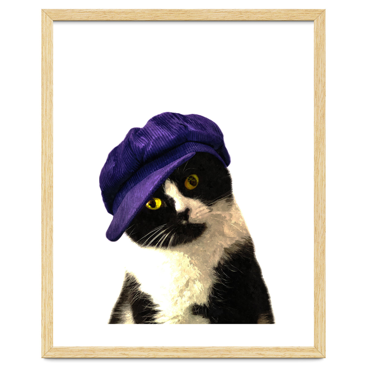 Cat Blue Hat