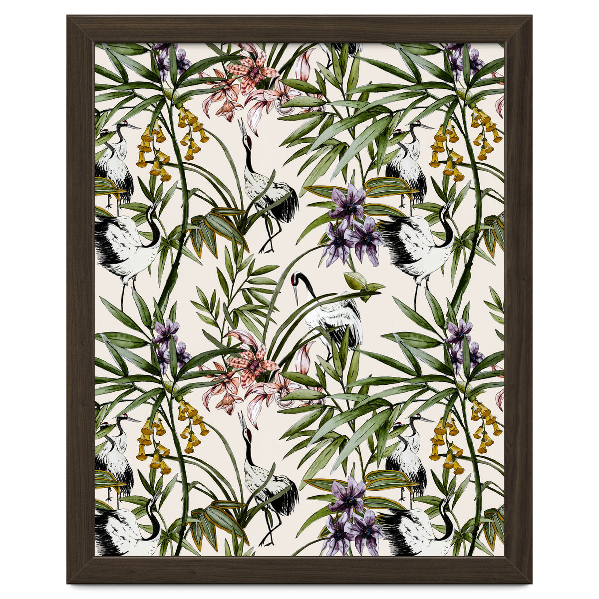 Asian crane pattern - 02